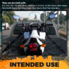 4 – bike – soft loop tie down straps – handlebar motorcycle tiedown 18 inches 4 pcs -black
