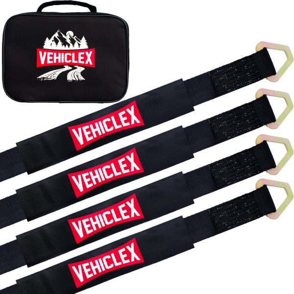 Main – axle tie down straps – car hauler straps an