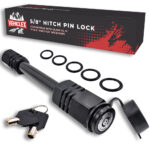 Vehiclex Hitch Receiver Pin Lock - 5/8" Pin for Class III, IV Hitch 2"