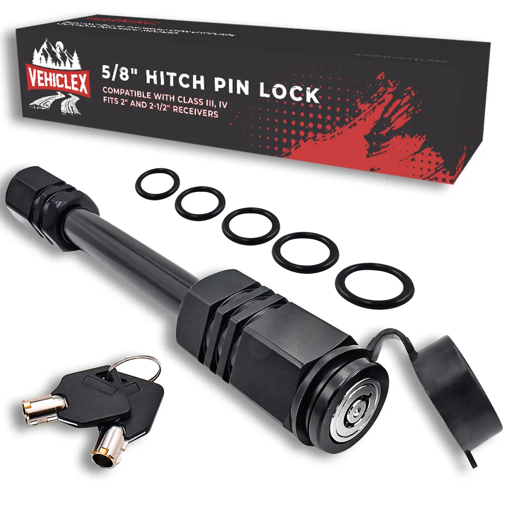 Vehiclex Hitch Receiver Pin Lock - 5/8 Pin for Class III, IV Hitch 2