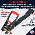2 – Car tie down flat hook