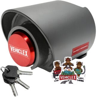 Vehiclex 2-5/16-Inch Trailer Coupler Lock – Smart Geometry with Snug Fit Design, Heavy-Duty Carbon Steel with Dual-Layer Coating