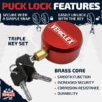 6 trailer lock red